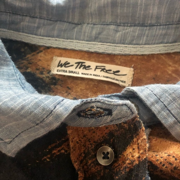 Free People Edgy Two for One Long Sleeve Printed Mix Top Size XS - Picture 3 of 5